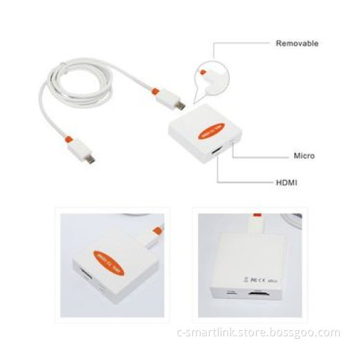 MHL2.0 to HDMI cable/supports 3D/built-in RCP function, L=1.5M, 1080P to 1080P